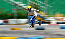آمل میزبان مسابقات اسکیت سرعت مازندران شد